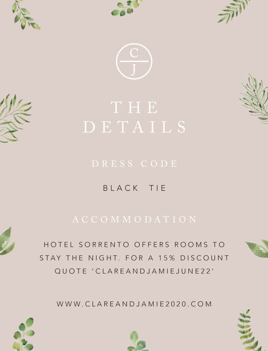 Botanical Fun Information Card by Joy