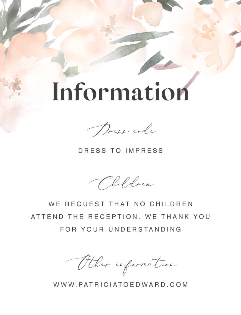 Ivory Garden Information Card by Joy