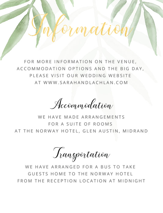 Forest Walk Information Card by Amber B.