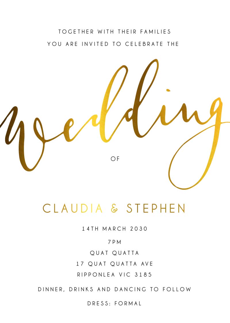 Ink And Nib Wedding Invitations by Joanna H.