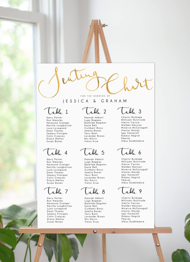 Ink And Nib Seating Chart by Joanna H.