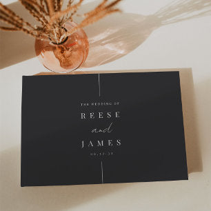 Inline Modern Minimal Wedding Guest Book