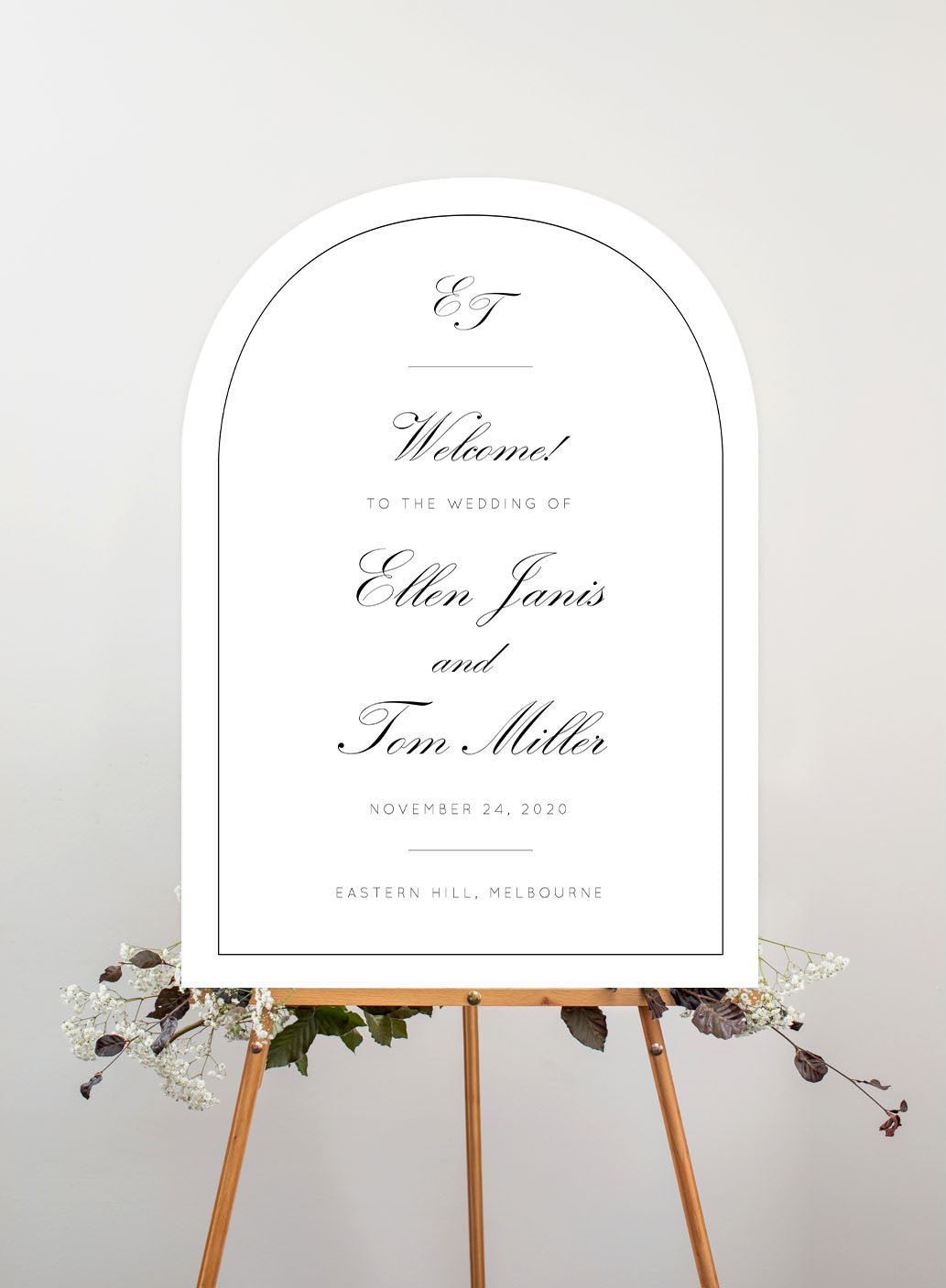 Into The Line Wedding Sign by Inggrid H.