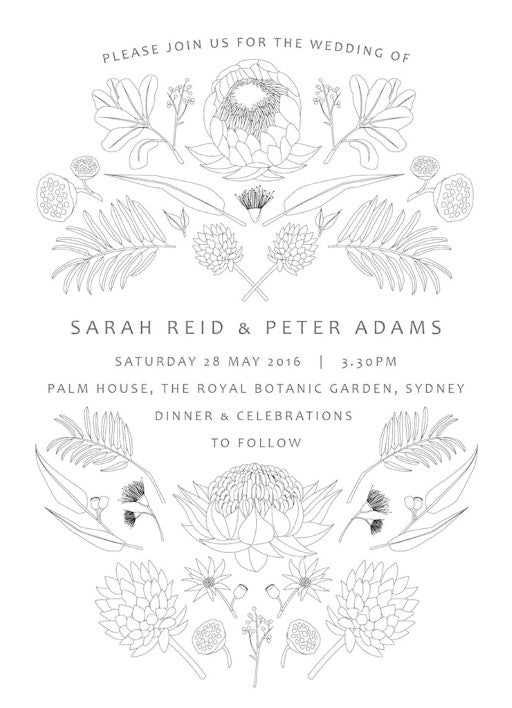 Australian Native Colour In Wedding Invitations by Tameka W.