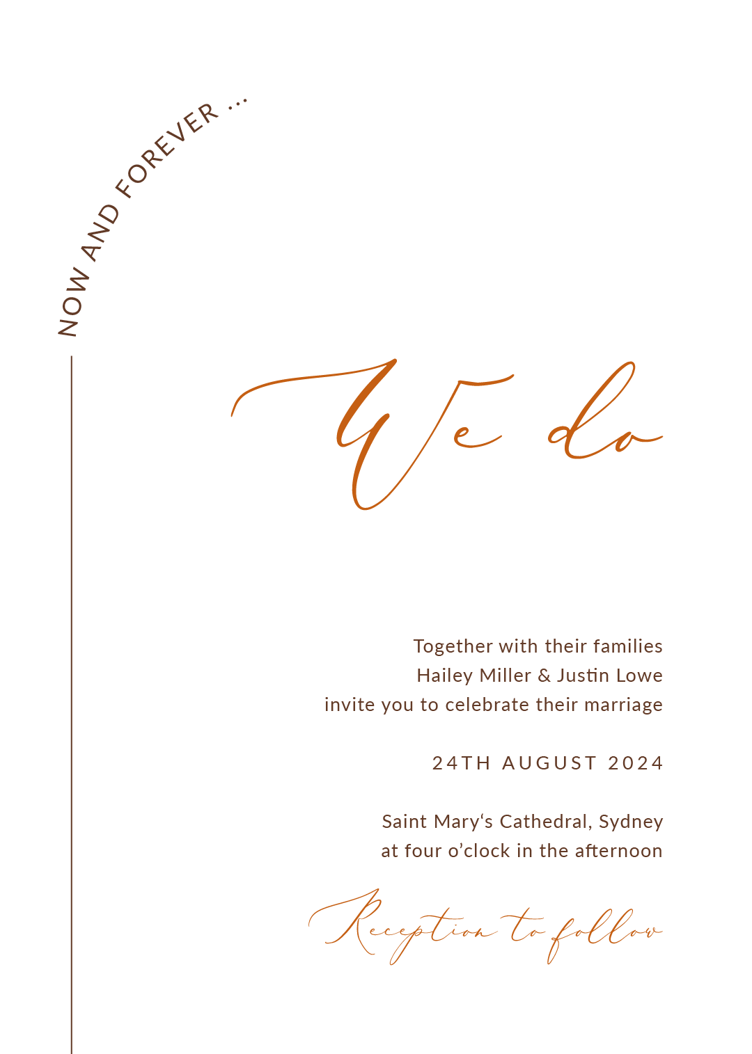 Terracotta Love Wedding Invitations by Stephanie B.