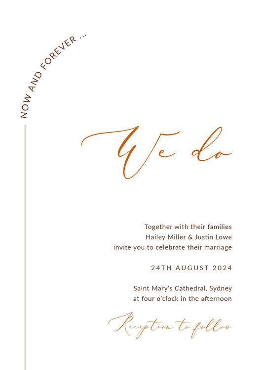 Terracotta Love Wedding Invitations by Stephanie B.