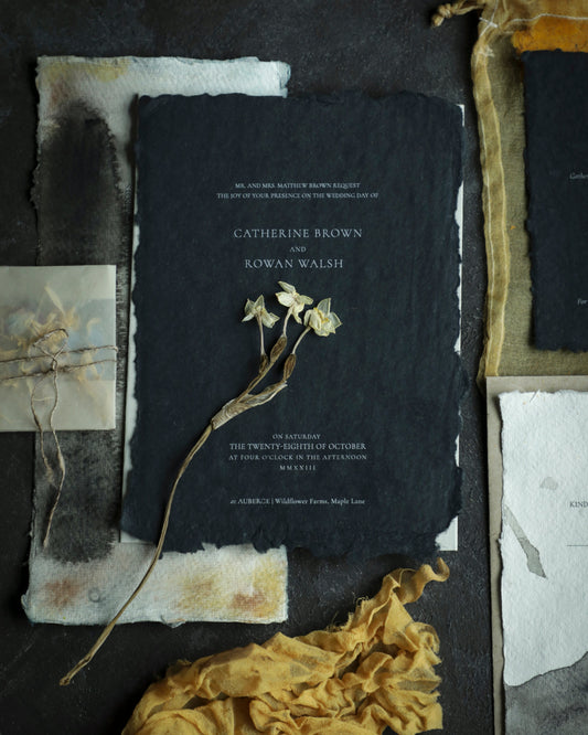 Smooth Handmade Paper {Black}