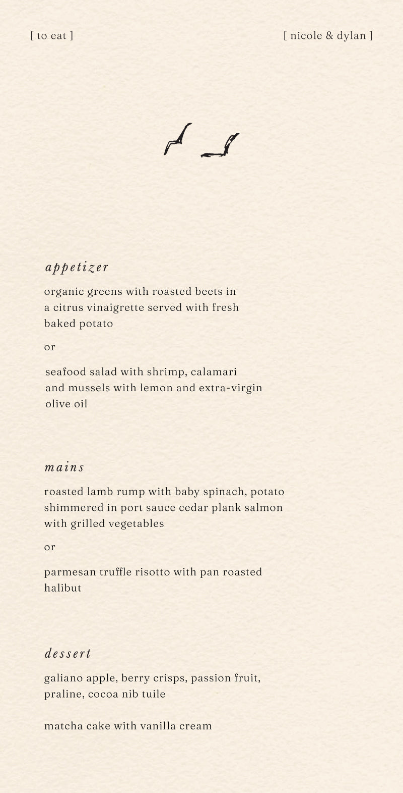 IpanemaMenu Cards by Inggrid H.