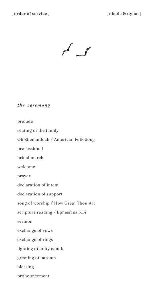 Ipanema Wedding Program by Inggrid H.