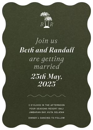 Island Wedding Invitations by Putri N.