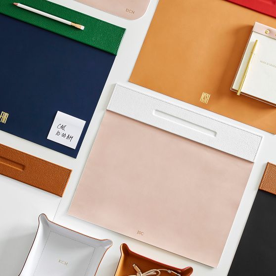 Italian Leather Laptop Desk Blotter