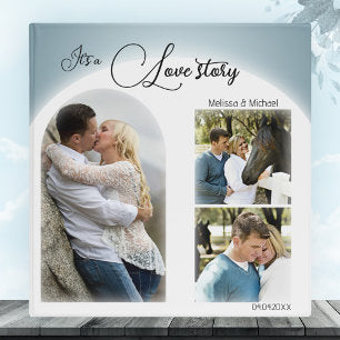 It's a Love Story Photo Collage Wedding Binder