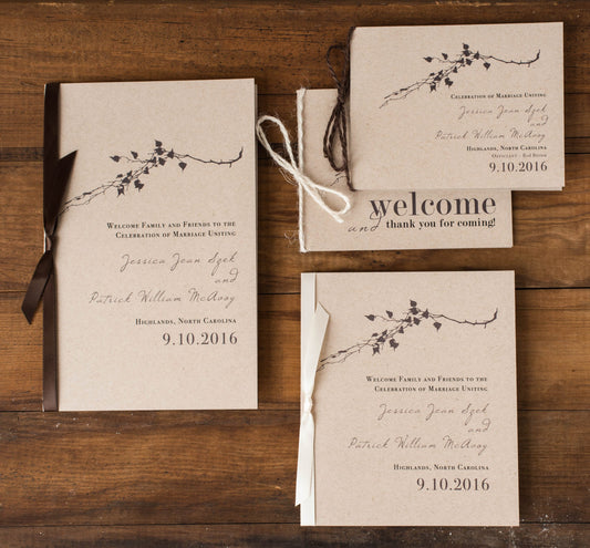 Ivory Romance Ceremony Booklet