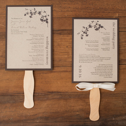 Ivory Romance Ceremony Fans