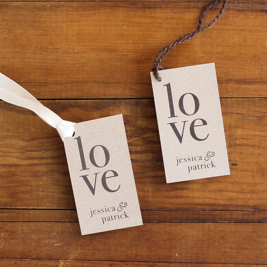 Ivory Romance Favor Tags