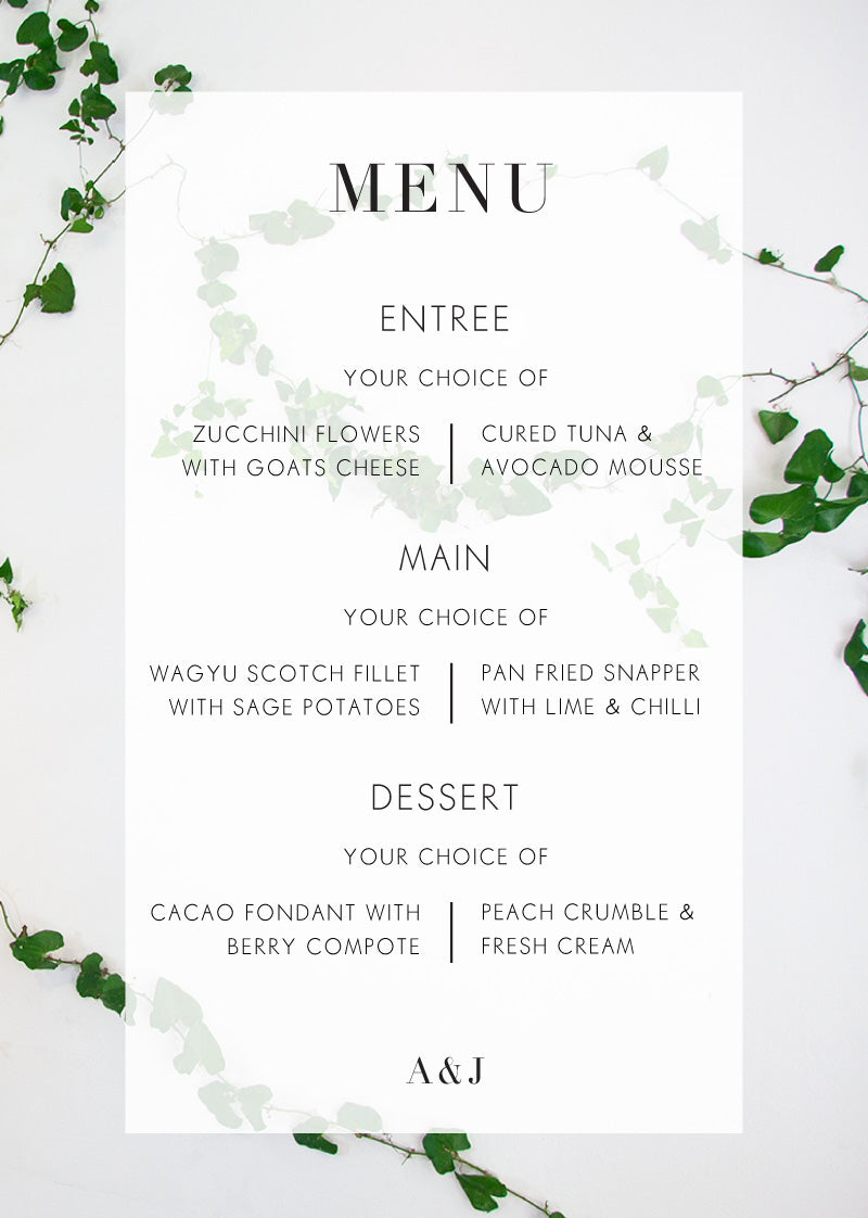 IvyMenu Cards by Shab M.