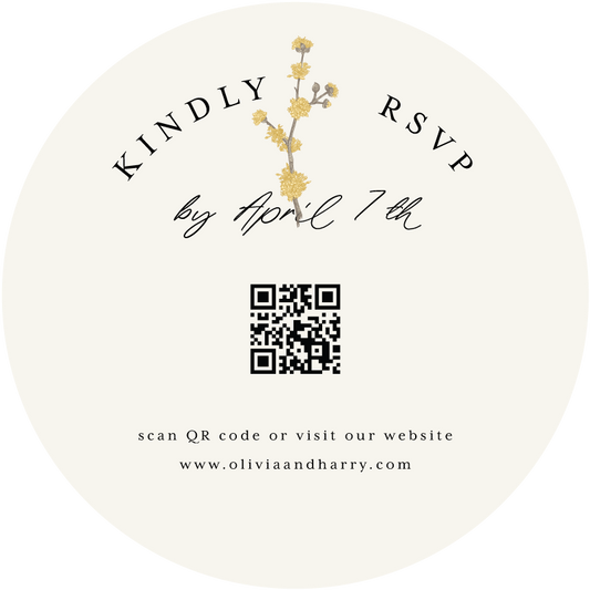 Jasmine RSVP Cards by Putri N.