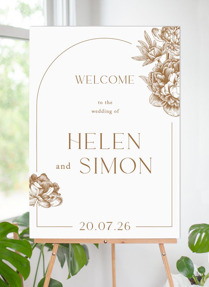 Jin Mudan Wedding Sign by Joy