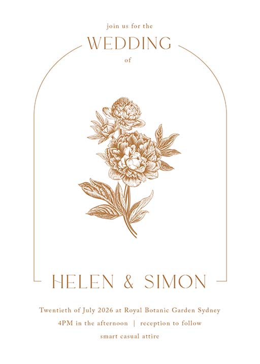 Jin Mudan Wedding Invitations by Joy