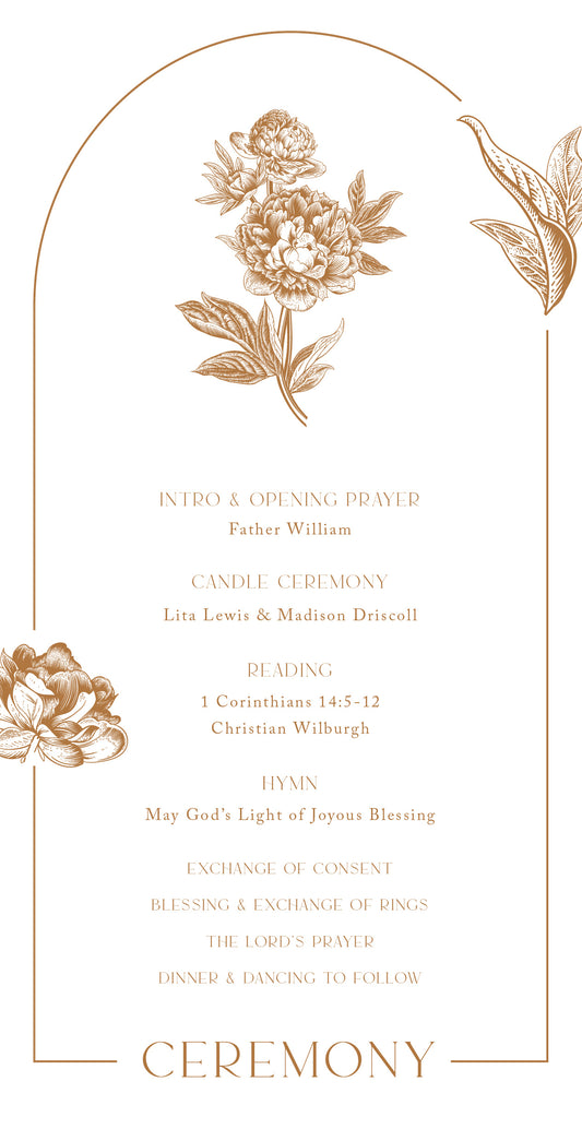 Jin Mudan Wedding Program by Joy