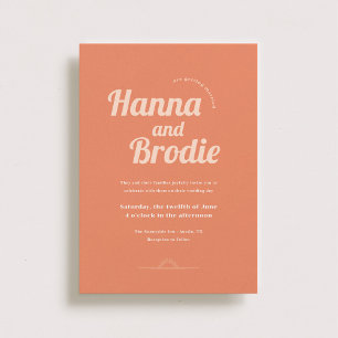 Just Peachy Wedding Invitation