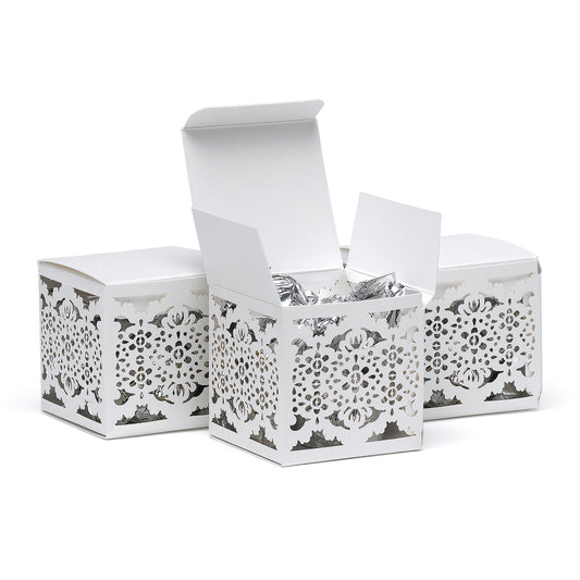 Lace Lasercut Favor Box (Personalization Is Available)