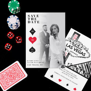 Las Vegas Wedding Save The Date Invitation