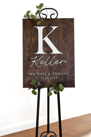 Michael + Tiffany Wedding Welcome Sign