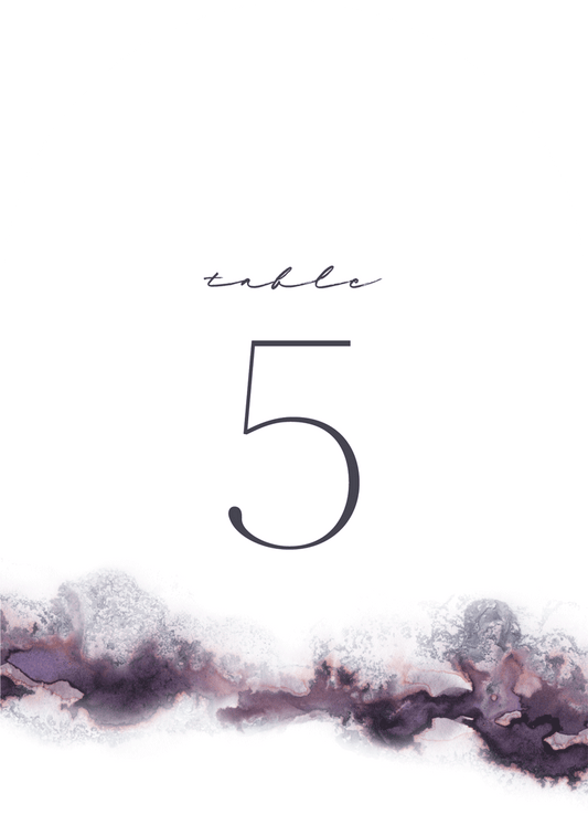 Lavender BlushTable Number by Joy