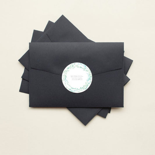 Leaf WreathStickers by Brynie L.