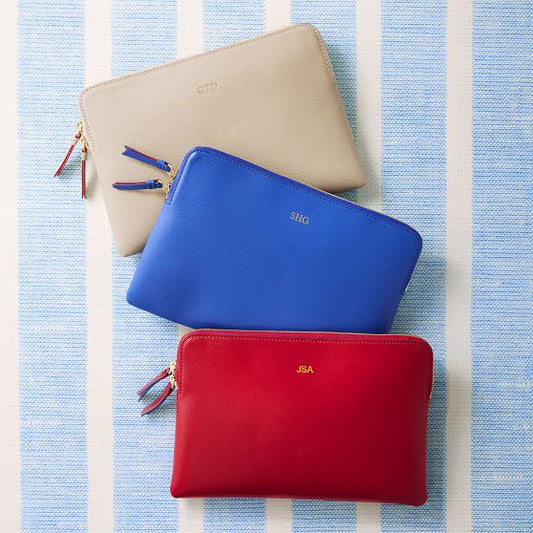 Limited Edition Everyday Italian Leather Zipper Pouch