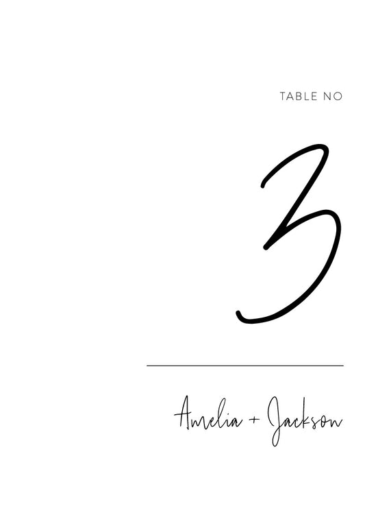 LinearTable Number by Jamie L.