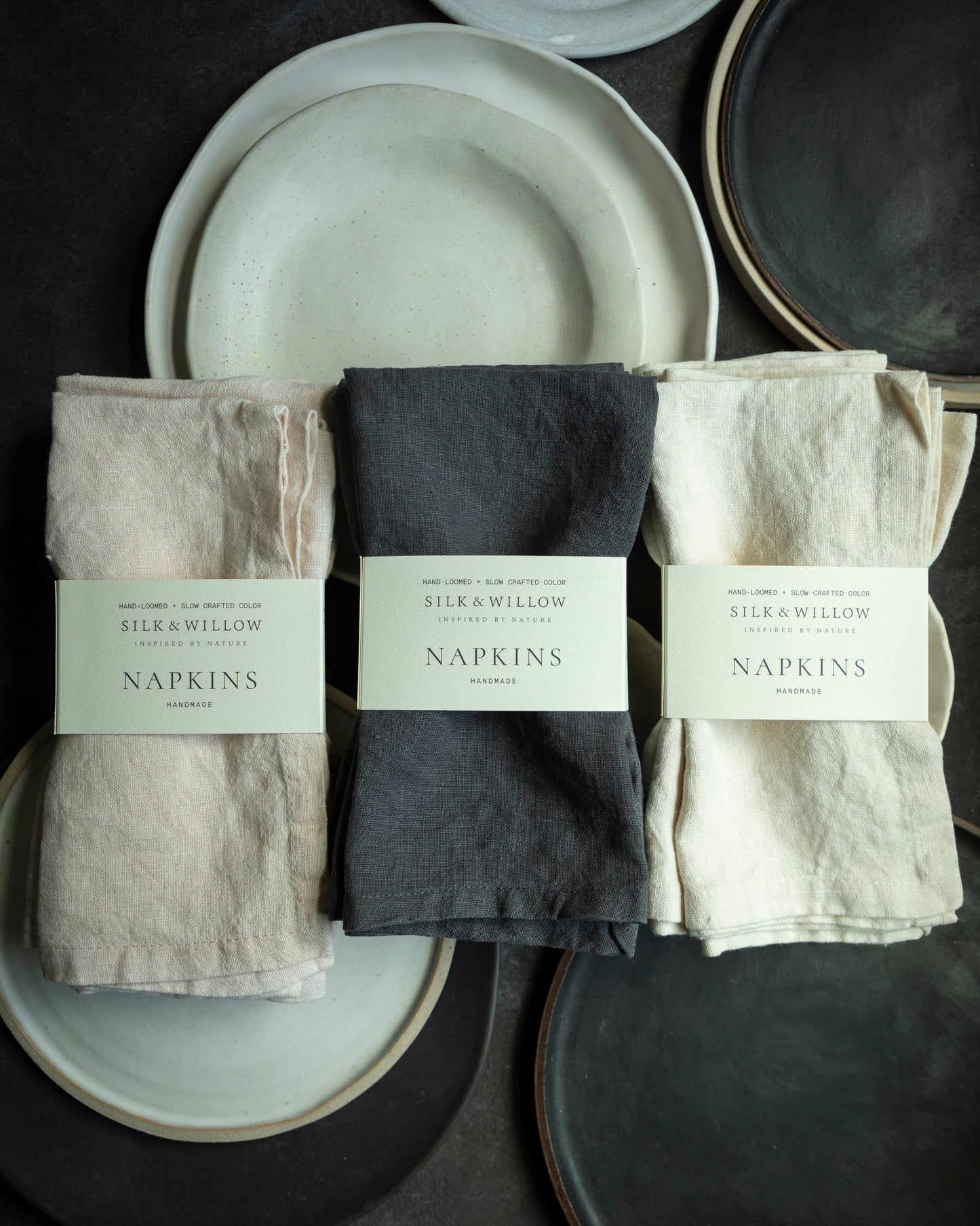 Hand-Loomed Linen Napkin Set Of 4