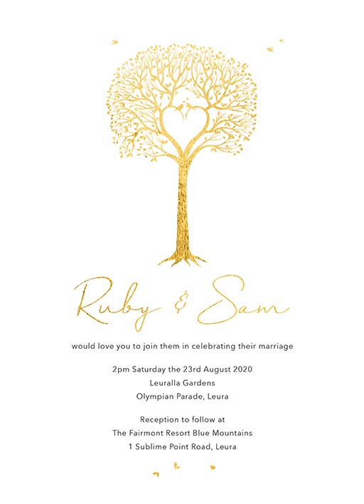 Love Tree Wedding Invitations by Amber B.