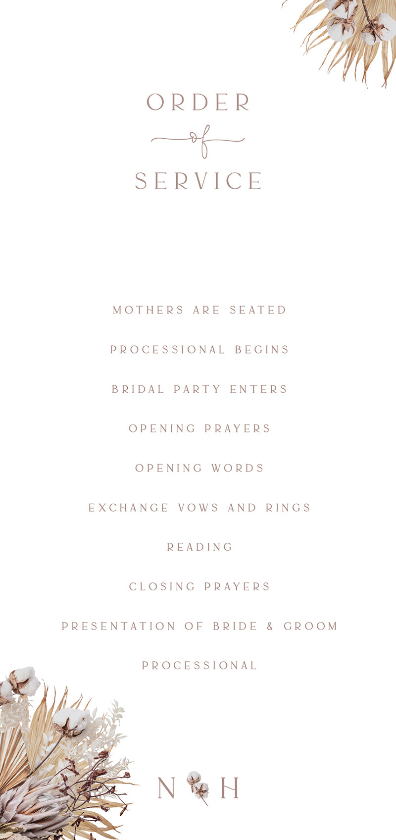 Love Garden Wedding Program by Inggrid H.