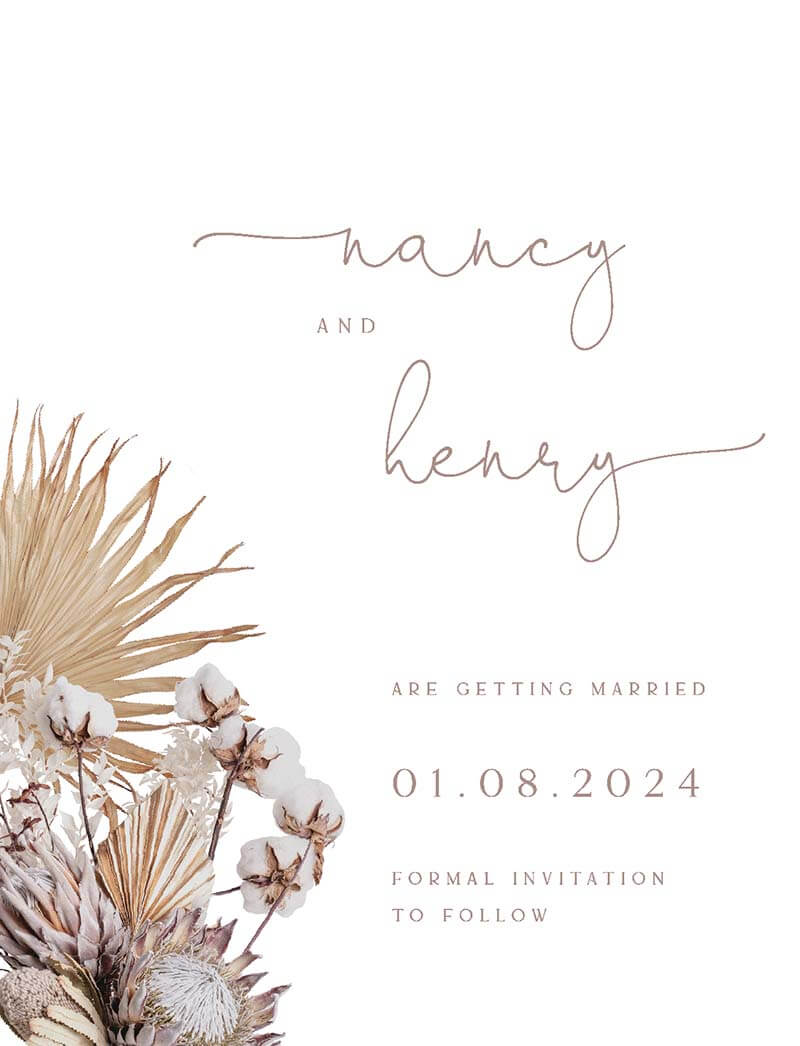 Love Garden Save The Date Cards by Inggrid H.