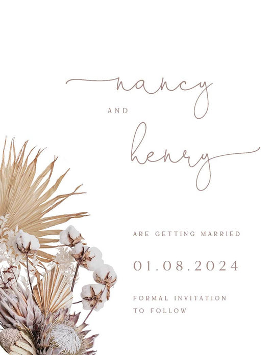 Love Garden Save The Date Cards by Inggrid H.
