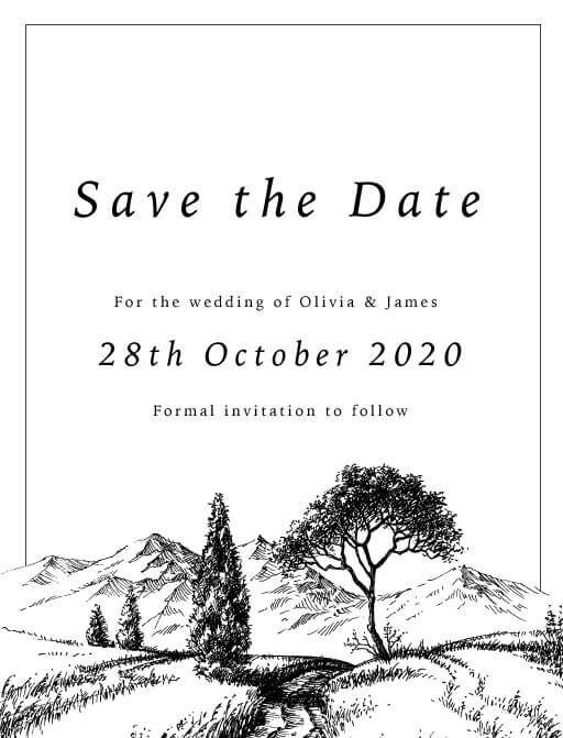Love Land Save The Date Cards by Amber B.