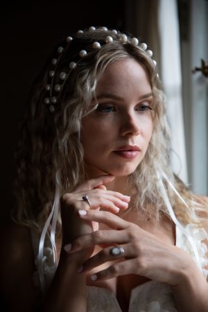 Fair Weather Pearl Wedding Headpiece No. 2470