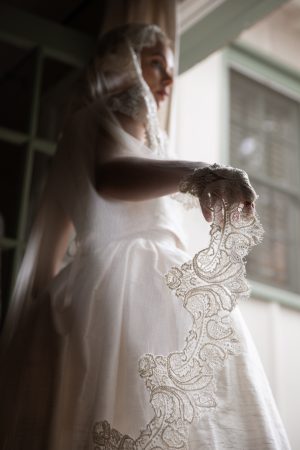 Silk Masterpiece Mantilla Wedding Veil No. 2475