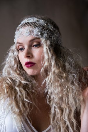 La Fleur 1920S Bridal Cap No. 2460