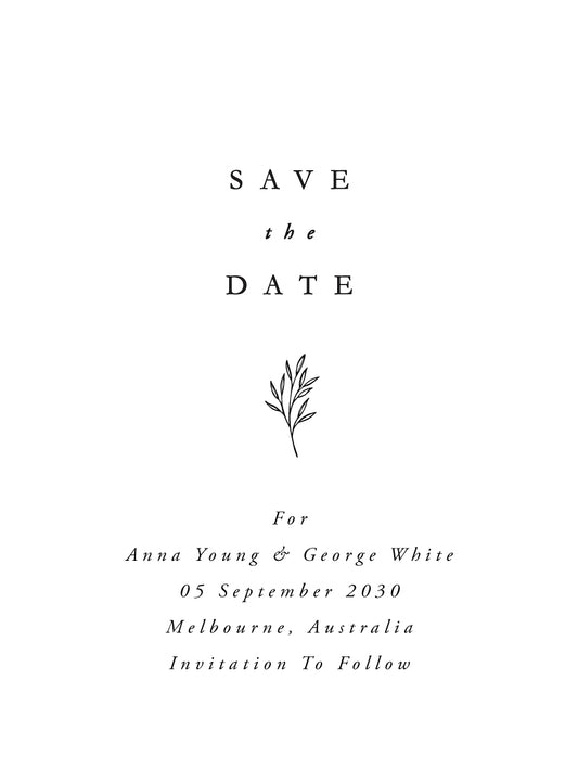 Luna Save The Date Cards by Shab M.