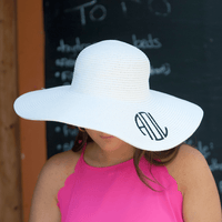 This personalized beach hat is perfect for the bride or her bridesmaids. It would be a fun addition to a beach bachelorette trip or as a just married honeymoon gift.

Size:
One Size Fits Most (22" Around the Head)
5" Brim
