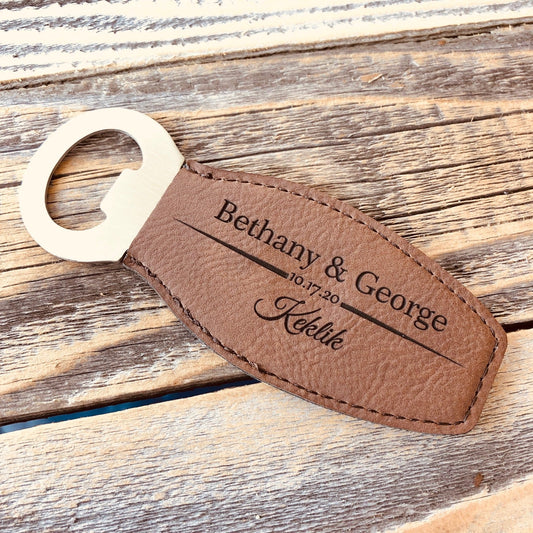 Magnetic Leather Bottle Opener
