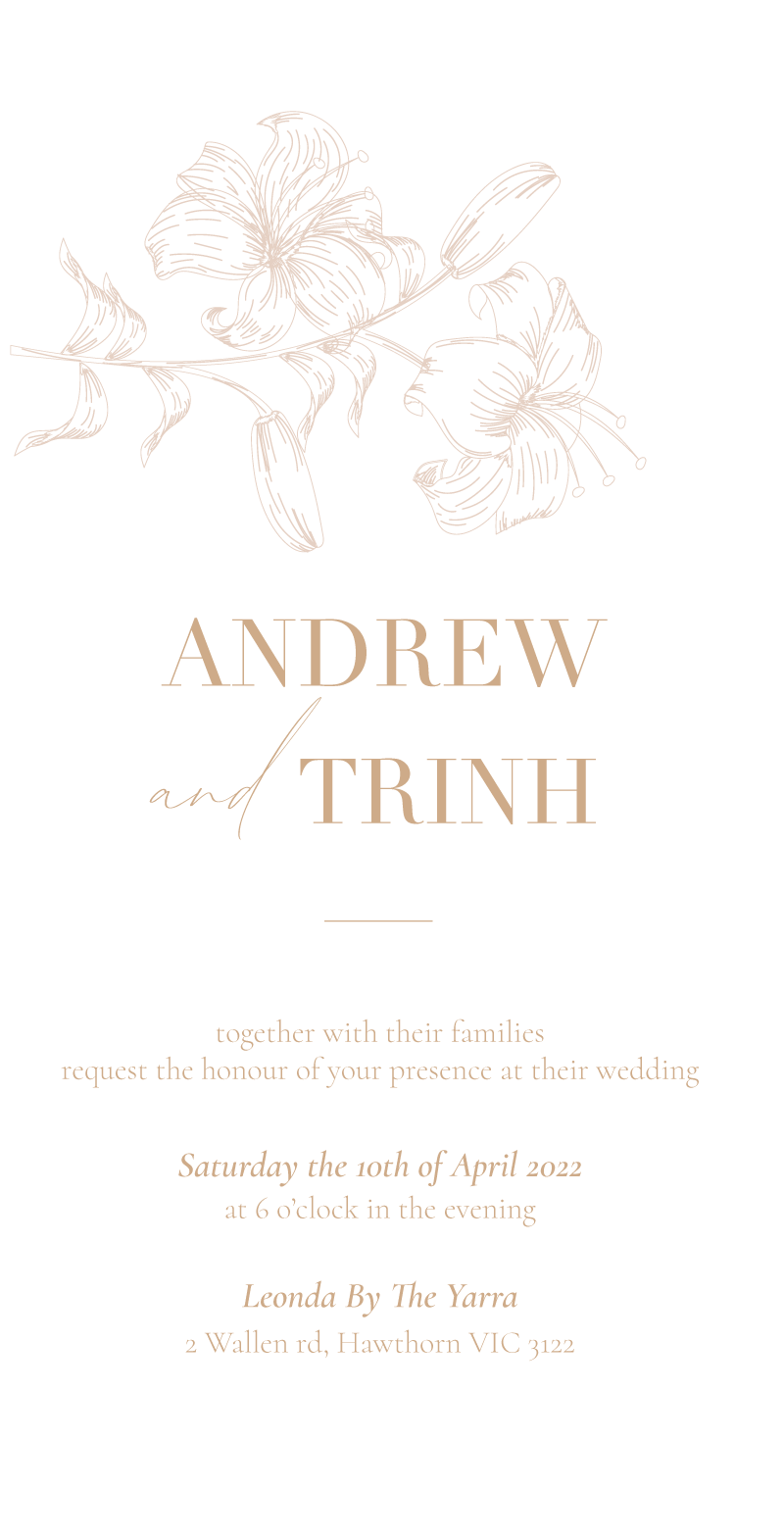 Modern Romance Wedding Invitations by Chang V.