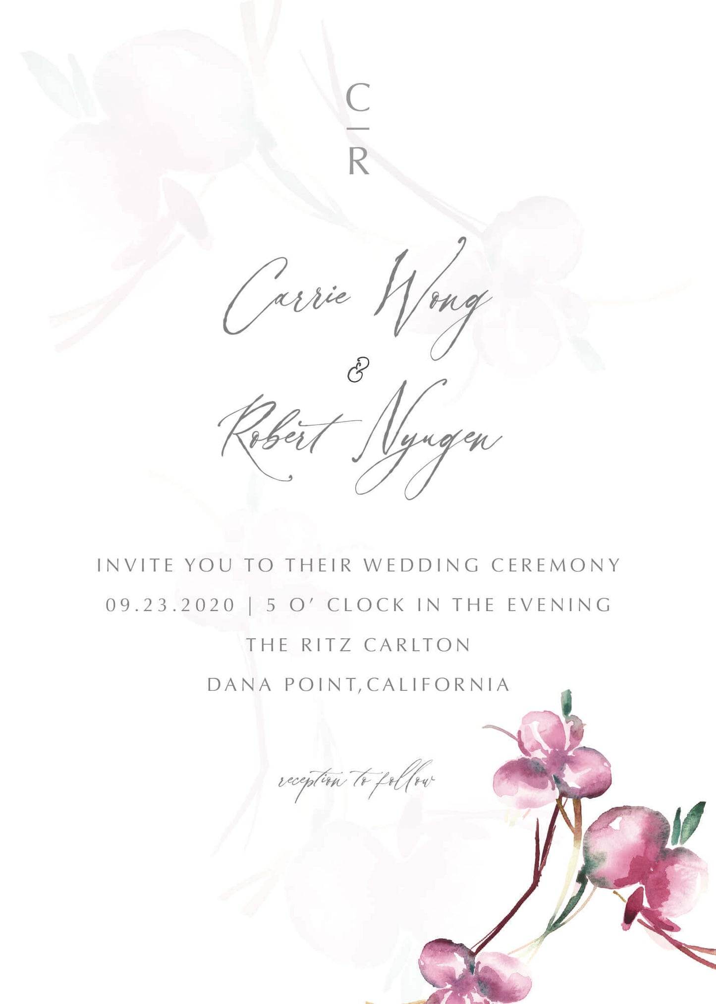 Oriental Romance Wedding Invitations by Esbee D.