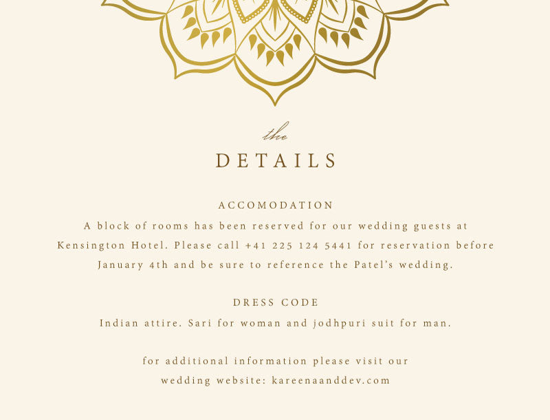 Mandala Information Card by Joy