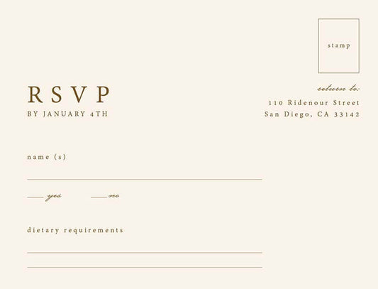 Mandala RSVP Cards by Joy