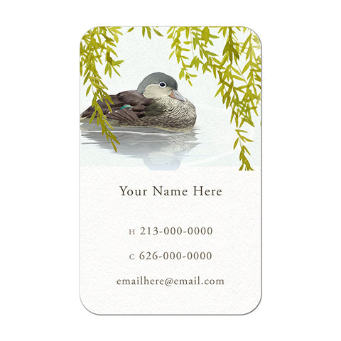 Mandarin Duck Personal  Favor Tags