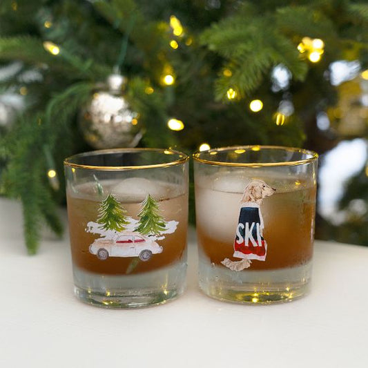 Mark & Graham X Gray Malin AprãˆS Ski Rocks Glasses, Set Of 4